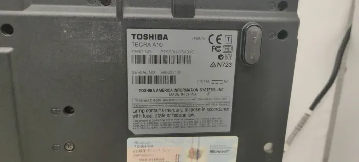 Ноутбук Toshiba Tecra A10 / 15.4" (1280x800) TN / Intel Core 2 Duo T6600 (2 ядра по 2.2 GHz) / 4 GB DDR2 / 160 GB HDD / nVidia Quadro NVS 150M, 256 MB DDR2, 64-bit / WebCam / DVD-ROM б/в - зображення 8