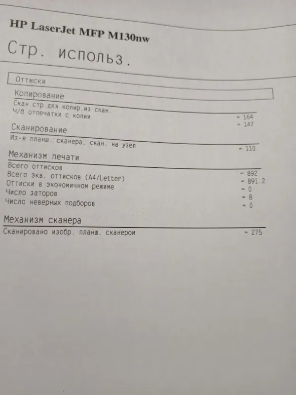 БФП HP LaserJet Pro M130nw / Лазерний монохромний друк / 1200x1200 dpi / A4 / 22 стор/хв / USB 2.0, Ethernet, Wi-Fi б/в - зображення 11