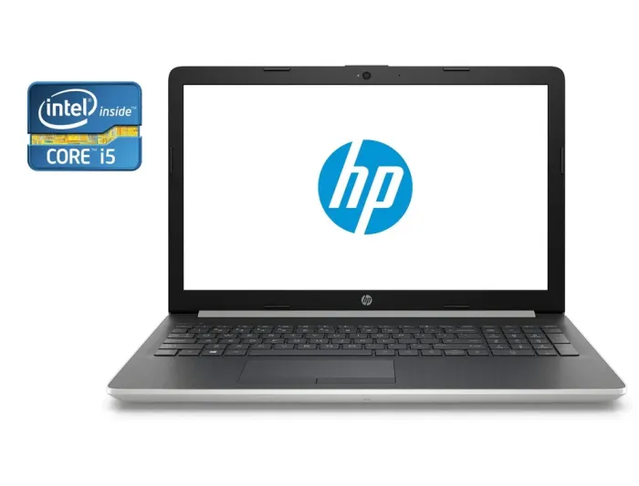 Ноутбук Б-клас HP 15-da0002dx / 15.6" (1366x768) TN Touch / Intel Core i5-8250U (4 (8) ядра по 1.6 - 3.4 GHz) / 8 GB DDR4 / 256 GB SSD / Intel HD Graphics 620 / WebCam б/в - зображення 1