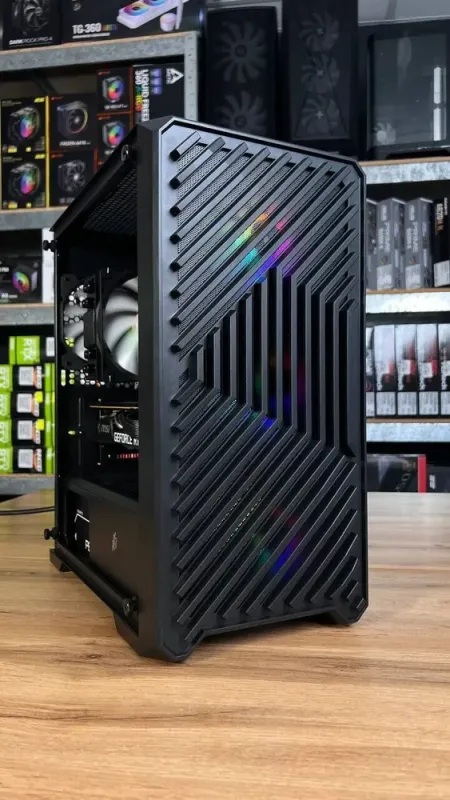 Збірка під замовлення: ігровий ПК 1stPlayer Trilobite T5 Black Tower / AMD Ryzen 7 5700X (8 (16) ядер по 3.4 - 4.6 GHz) / 32 GB DDR4 / 1000 GB SSD M.2 / nVidia GeForce RTX 3070, 8 GB GDDR6, 256-bit / 650W б/в - зображення 2