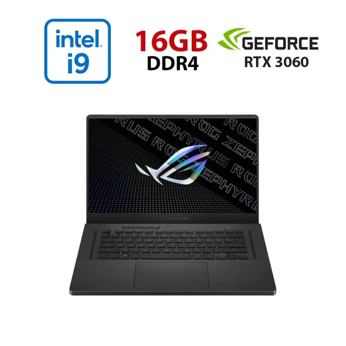 Ігровий ноутбук Asus ROG Zephyrus G15 GA503QM-HQ118T / 15,6" (1920x1080) IPS / AMD Ryzen 9 5900HS (8 (16) ядер по 3,0 - 4,6 ГГц) / 16 ГБ DDR4 / 960 ГБ SSD / nVidia GeForce RTX 3060, 6 ГБ GDDR6, 192-біт / Без веб-камери б/в - зображення 1