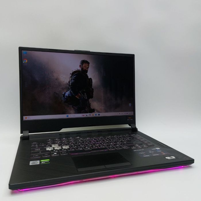 Ігровий ноутбук Asus Rog Strix Gaming / 15.6" (1920x1080) IPS / Intel Core i7-10750H (6 (12) ядер по 2.6 - 5.0 GHz) / 16 GB DDR4 / 512 GB SSD M.2 NVMe / nVidia GeForce GTX 1650, 4 GB GDDR6, 128-bit / WebCam / Win 11 Pro б/в - зображення 2
