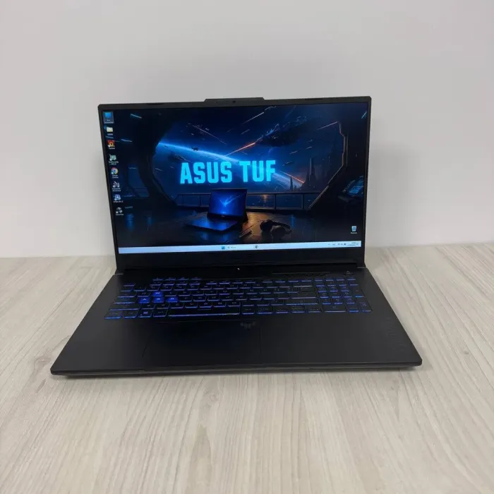 Ігровий ноутбук Asus TUF Gaming F17 FX707VV / 17.3" (1920x1080) IPS / Intel Core i7-13700H (14 (20) ядер по 2.4 - 5.0 GHz) / 32 GB DDR5 / 1000 GB SSD NVMe / nVidia GeForce RTX 4060, 8 GB GDDR6, 128-bit / WebCam б/в - зображення 2