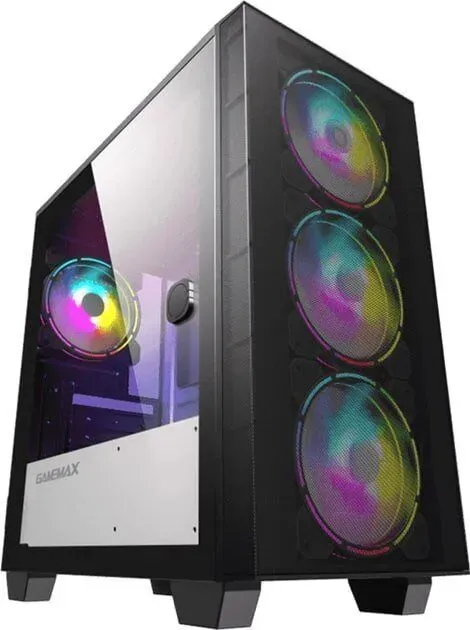 Ігровий ПК Forsage GameMax Aero Mini Black / AMD Ryzen 5 5500 (6 (12) ядер по 3,6 - 4,2 ГГц) / 8 ГБ DDR4 / 480 ГБ SSD / nVidia GeForce GTX 1060, 6 ГБ GDDR5, 192-б - зображення 2