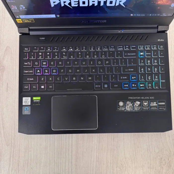 Ігровий ноутбук Acer Predator Helios PH315-53 / 15,6" (1920x1080) IPS / Intel Core i7-10750H (6 (12) ядер по 2,6 - 4,8 ГГц) / 16 ГБ DDR4 / 512 ГБ SSD / nVidia GeForce RTX 2060, 6 ГБ GDDR6, 192-біт / Веб-камера б/в - зображення 3