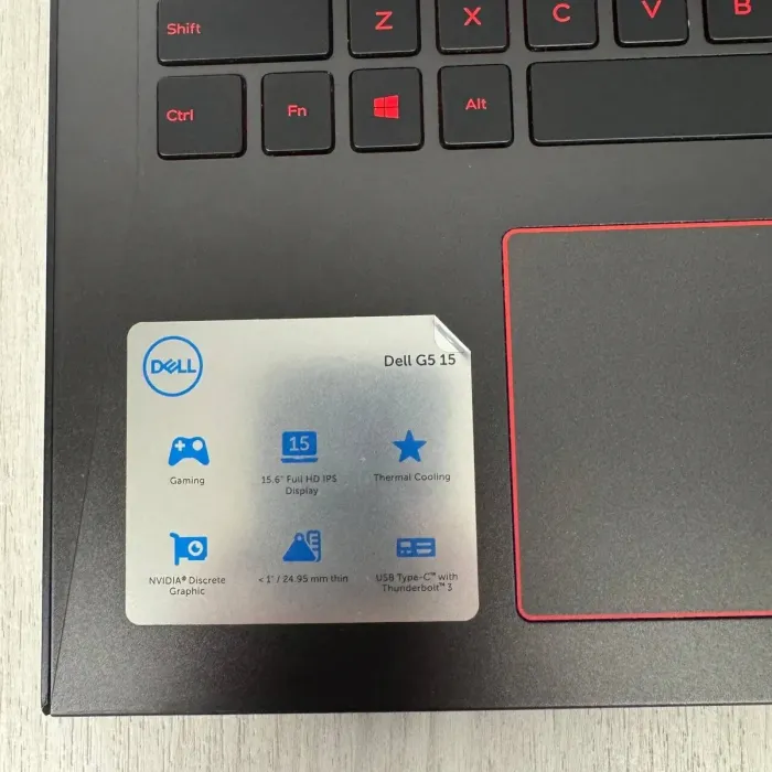 Ігровий ноутбук Dell G5 5587 / 15,6" (1920x1080) IPS / Intel Core i7-8750H (6 (12) ядра по 2,2 - 4,1 ГГц) / 8 ГБ DDR4 / 256 ГБ SSD / nVidia GeForce GTX 1050 Ti, 4 ГБ GDDR5, 128-біт / Веб-камера б/в - зображення 8