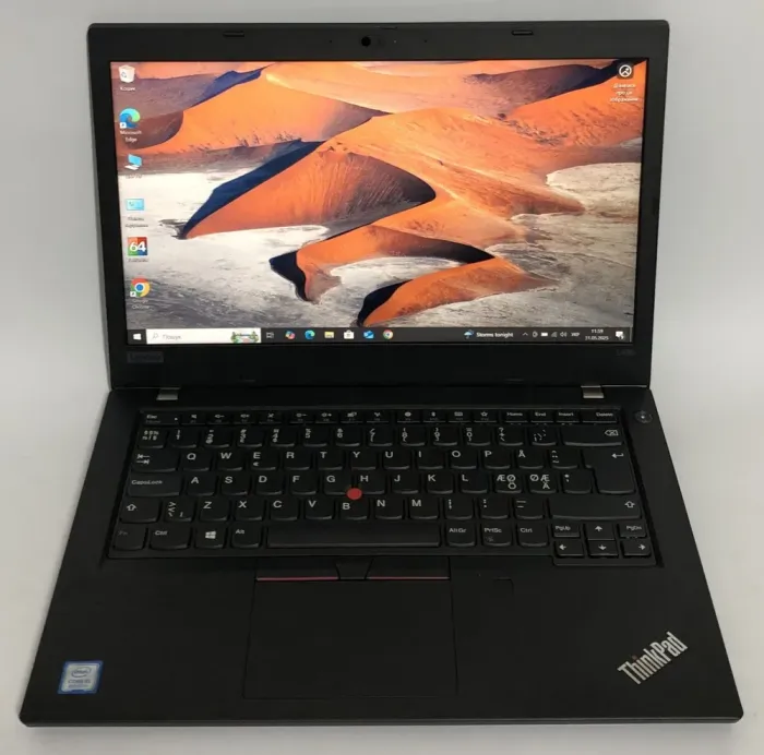 Ультрабук Б-клас Lenovo ThinkPad L490 / 14" (1920x1080) IPS / Intel Core i5-8265U (4 (8) ядра по 1.6 - 3.9 GHz) / 8 GB DDR4 / 256 GB SSD / AMD Radeon 535, 2 GB GDDR5, 64-bit / WebCam / Win 10 Pro б/в - зображення 2