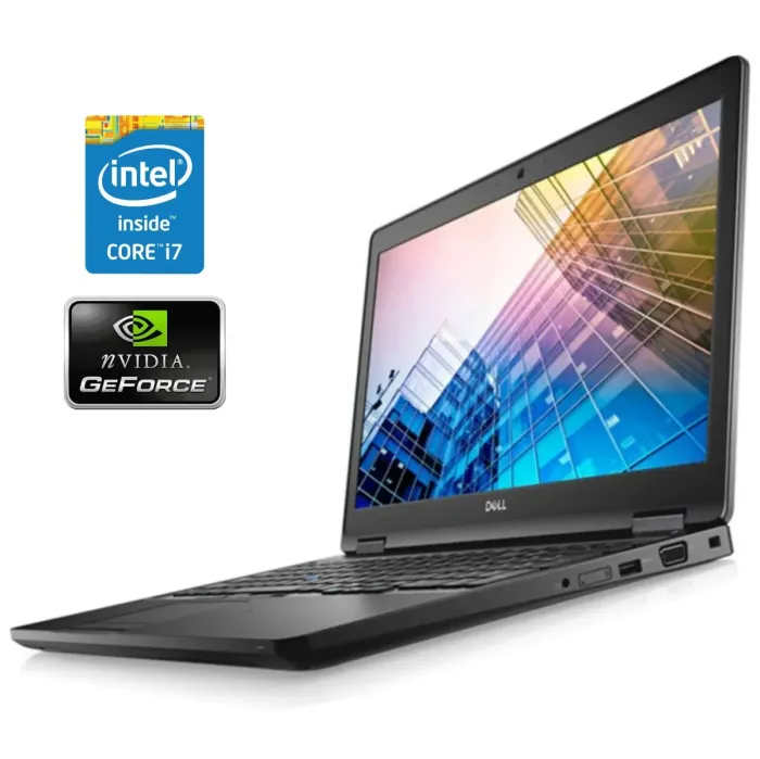 Ігровий ультрабук Dell Latitude 5590 / 15,6" (1920x1080) IPS / Intel Core i7-8650U (4 (8) ядра по 1,9 - 4,2 ГГц) / 16 ГБ DDR4 / 256 ГБ SSD NVMe / nVidia GeForce MX130, 2 ГБ GDDR5, 64-біт / WebCam / Win 11 Pro б/в - зображення 1