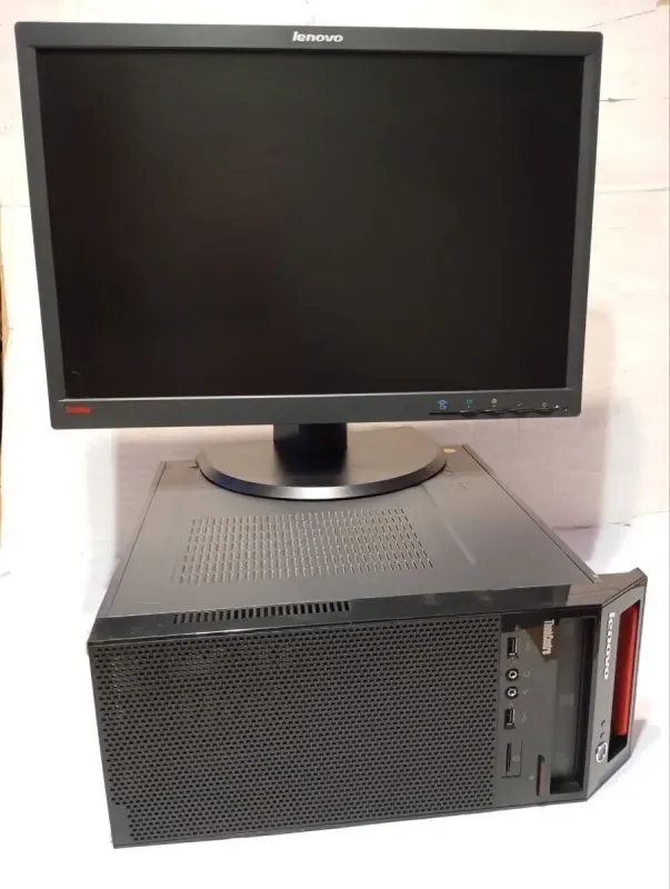 Комплект ПК: Lenovo ThinkCentre E73 Tower / Intel Core i3-4170 (2 (4) ядра по 3.7 GHz) / 8 GB DDR3 / 500 GB HDD / Intel HD Graphics 4400 + Монітор Lenovo ThinkVision L2251pwD / 22" (1920x1080) TN / 1x DVI, 1x VGA / VESA 100x100 б/в - зображення 2