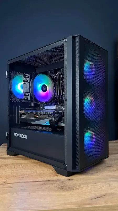 Збірка під замовлення: ігровий ПК Montech Air 100 ARGB Tower / AMD Ryzen 7 5700X (8 (16) ядер по 3.4 - 4.6 GHz) / 32 GB DDR4 / 1000 GB SSD M.2 / nVidia GeForce RTX 3080, 10 GB GDDR6X, 320-bit / 750W б/в - зображення 2