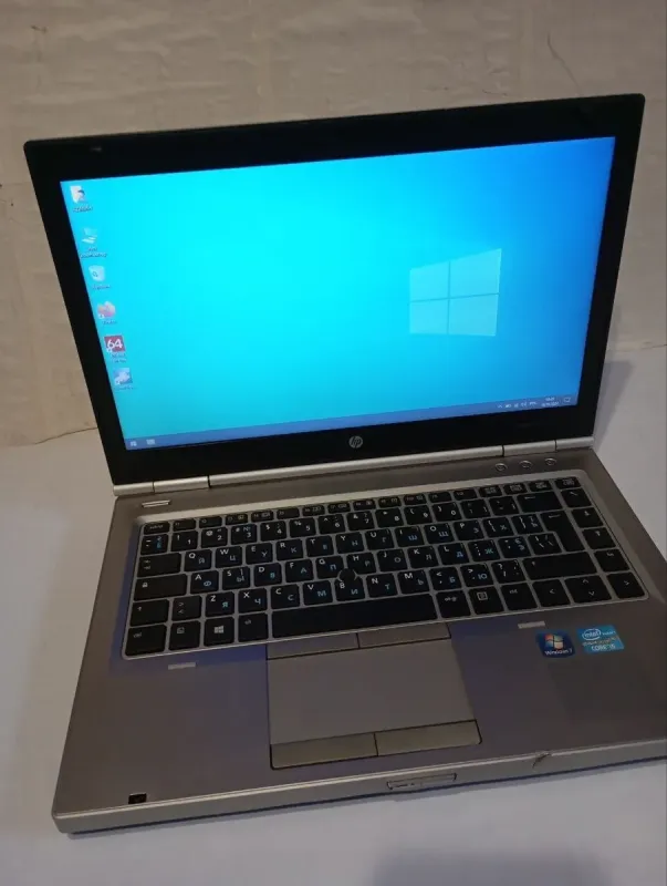 Ноутбук Б-клас HP EliteBook 8470p / 14" (1366x768) TN / Intel Core i5-3230M (2 (4) ядра по 2.6 - 3.2 GHz) / 8 GB DDR3 / 1000 GB HDD / Intel HD Graphics 4000 / WebCam / DVD-RW б/в - зображення 2