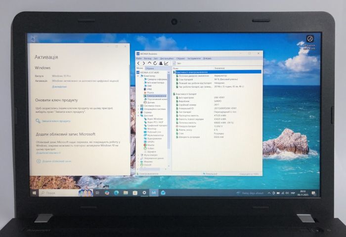Ноутбук Б-клас Lenovo ThinkPad E550 / 15.6" (1920x1080) TN / Intel Core i5-5200U (2 (4) ядра по 2.2 - 2.7 GHz) / 8 GB DDR3 / 192 GB SSD / Intel HD Graphics 5500 / WebCam / DVD-ROM / Win 10 Pro б/в - зображення 10
