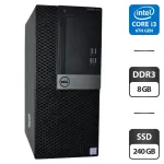 Комп'ютер Dell OptiPlex 5040 Tower / Intel Core i3-6100 (2 (4) ядра по 3,7 ГГц) / 8 ГБ DDR3 / 240 ГБ SSD / Intel HD Graphics 530 б/в