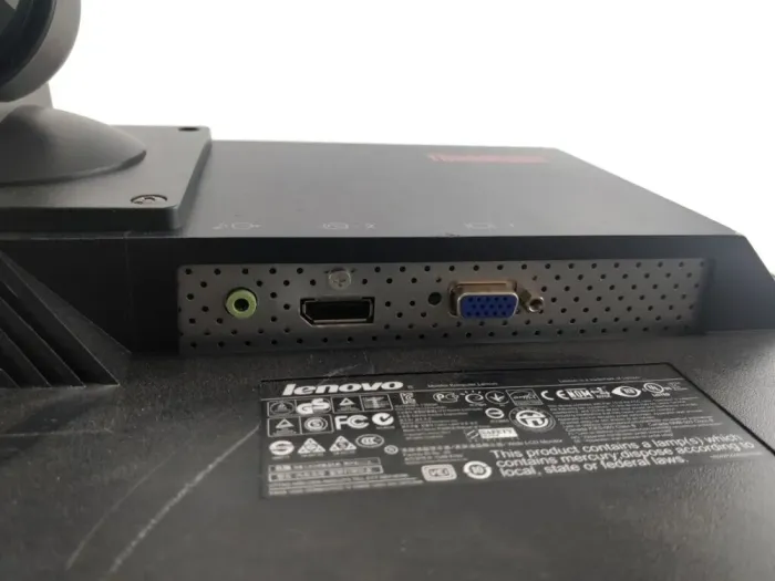 Монітор Lenovo ThinkVision L2251p/22" (1680x1050) TN/VGA, DP, Audio + Кабель живлення б/в - зображення 4