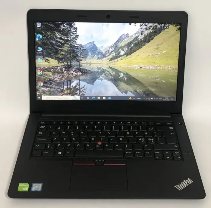 Ноутбук Б-клас Lenovo ThinkPad E470 / 14" (1920x1080) TN / Intel Core i7-7500U (2 (4) ядра по 2.7 - 3.5 GHz) / 16 GB DDR4 / 256 GB SSD / nVidia GeForce 940MX, 2 GB GDDR5, 64-bit / WebCam / Win 10 Pro б/в - зображення 2