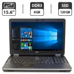 Ноутбук Б-класс Dell Latitude E6540 / 15.6" TN / Intel Core i5-4310M (2(4) ядра по 2.7-3.4GHz) / 8GB DDR3 / 120GB SSD / HD Graphics 4600 / WebCam / DVD-ROM / VGA б/в
