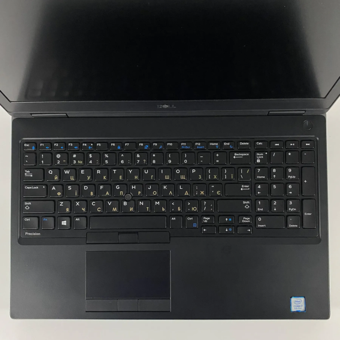 Мобільна робоча станція Dell Precision 7530 / 15,6" (1920x1080) IPS / Intel Core i7-8850H (6 (12) ядра по 2,6 - 4,3 ГГц) / 16 ГБ DDR4 / 512 ГБ SSD / nVidia Quadro P1000, 4 ГБ GDDR5, 128-біт / HDMI / WebCam б/в - зображення 3