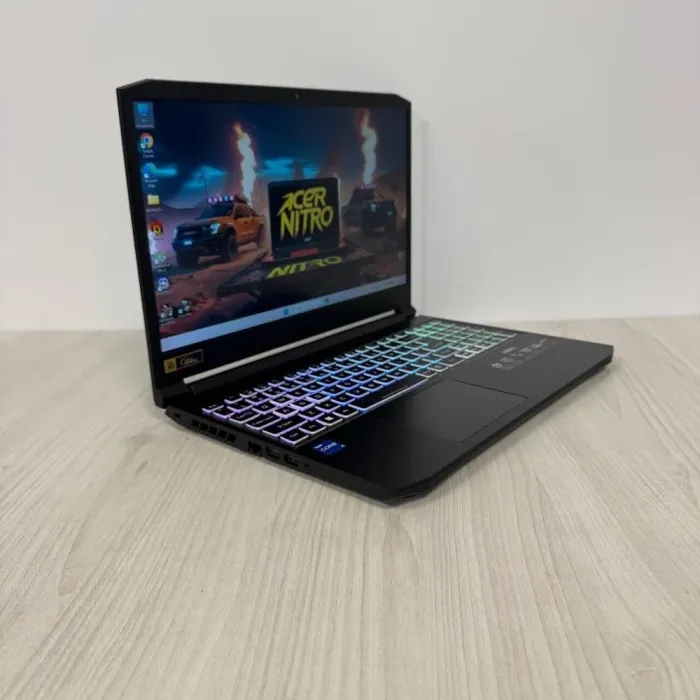 Ігровий ноутбук Б-клас Acer Nitro 5 AN515-57 / 15.6" (1920x1080) IPS / Intel Core i5-11400H (6 (12) ядер по 4.5 GHz) / 16 GB DDR4 / 512 GB SSD NVMe / nVidia GeForce RTX 3050, 4 GB GDDR6, 128-bit / WebCam б/в - зображення 4