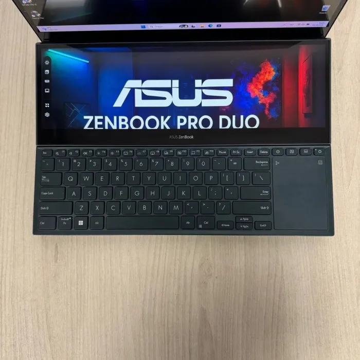 Ігровий ноутбук Б-класу Asus ZenBook Pro Duo UX582ZS / 15,6" (3840x2160) OLED / Intel Core i7-11800H (8 (16) ядер по 1.9 - 4.6 GHz) / 32 GB DDR4 / 1000 GB SSD NVMe / nVidia GeForce RTX 3080, 8 GB GDDR6, 256-bit / WebCam б/в - зображення 7