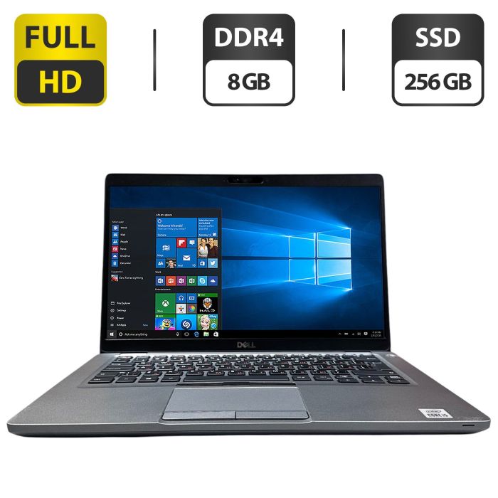 Ультрабук Dell Latitude 5410 / 14" (1920x1080) IPS / Intel Core i5-10310U (4 (8) ядра по 1.7 - 4.4 GHz) / 8 GB DDR4 / 256 GB SSD M.2 / Intel UHD Graphics / WebCam б/в - зображення 1