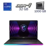 Ігровий ноутбук Б-клас MSI GE66 Raider 11UH-202US / 15.6" (2560x1440) IPS / Intel Core i9-11980HK (8 (16 ядер по 3.3 - 5.0 GHz) / 32 GB DDR4 / 1000 GB SSD / nVidia GeForce RTX 3080, 16 GB GDDR6, 256-bit / WebCam б/в