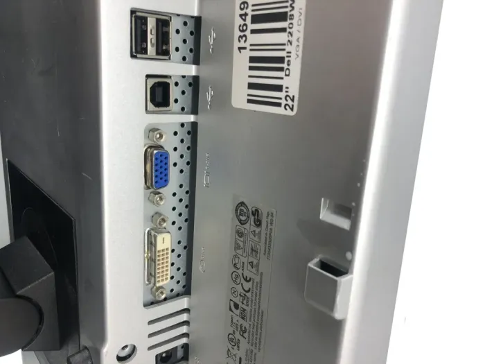 Монітор Dell UltraSharp 2208WFP/22" (1680x1050) TN/DVI, VGA + Кабель живлення б/в - зображення 4