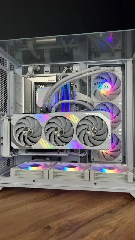 Збірка під замовлення: комп'ютер Lian Li O11 Tower / AMD Ryzen 7 7800X3D (8 (16) ядер по 4.2 - 5.0 GHz) / 32 GB DDR5 / 1000 GB SSD M.2 / nVidia GeForce RTX 4070 Ti Super, 16 GB GDDR6X, 256-bit / 850W - зображення 11