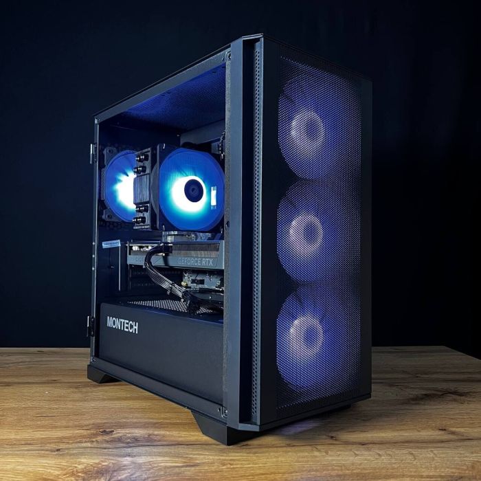 Збірка на замовлення: ігровий ПК Montech Air 100 ARGB Black Tower / AMD Ryzen 5 7500F (6 (12) ядер по 3,7 - 5,0 ГГц) / 32 ГБ DDR5 / 1000 ГБ SSD M.2 / nVidia GeForce RTX 5060 Ti, 16 ГБ GDDR7, 128-bit / 650W - зображення 2