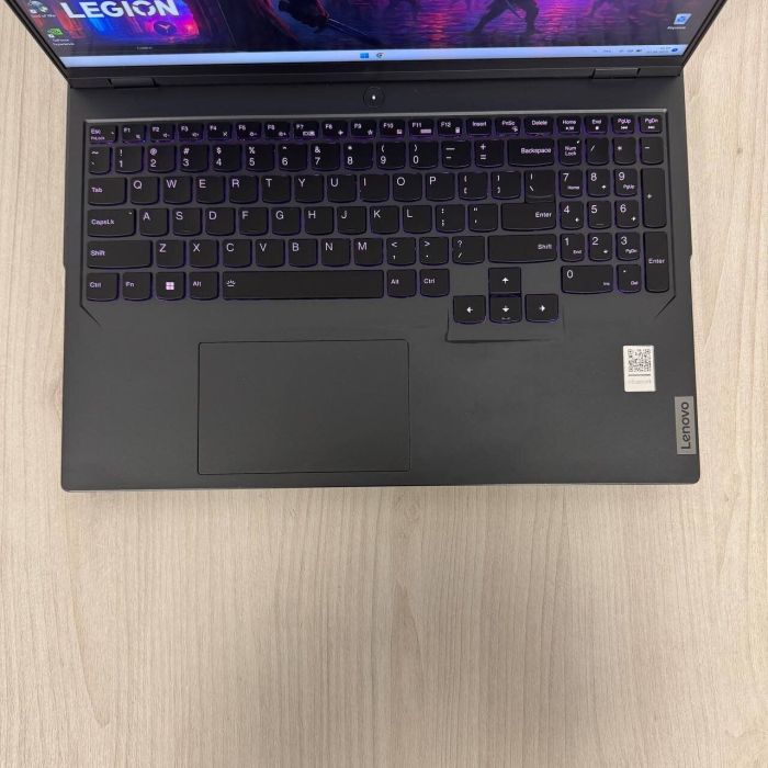 Ігровий ноутбук Б-клас Lenovo Legion 5 Pro 16ARX8 / 16" (2560x1600) IPS / AMD Ryzen 7 7745HX (8 (16) ядер по 3.6 - 5.1 GHz) / 16 GB DDR5 / 512 GB SSD NVMe / nVidia GeForce RTX 4060, 8 GB GDDR6, 128-bit / WebCam б/в - зображення 7