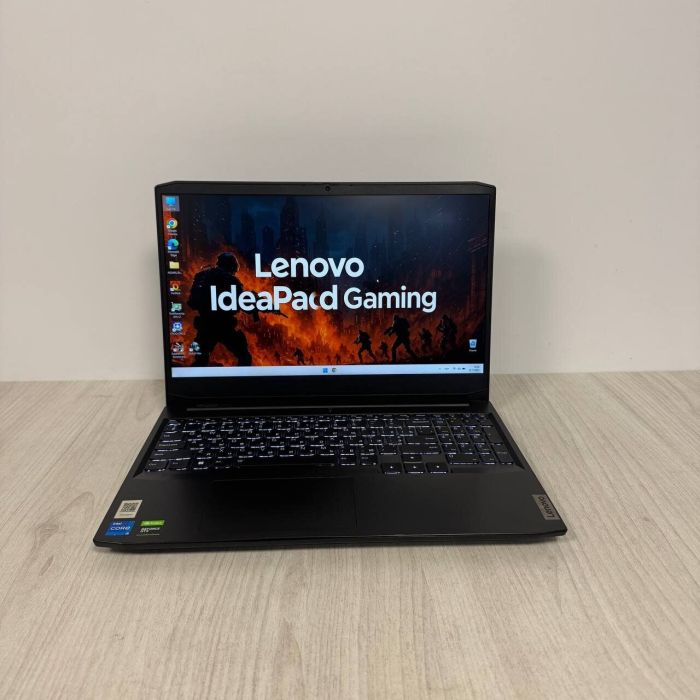 Ігровий ноутбук Б-класу Lenovo IdeaPad Gaming 3 15IHU6 / 15,6" (1920x1080) IPS / Intel Core i5-11320H (4 (8) ядра по 2,5 - 4,5 ГГц) / 8 ГБ DDR4 / 512 ГБ SSD NVMe / nVidia GeForce GTX 1650, 4 ГБ GDDR6, 128-біт / WebCam б/в - изображение 2