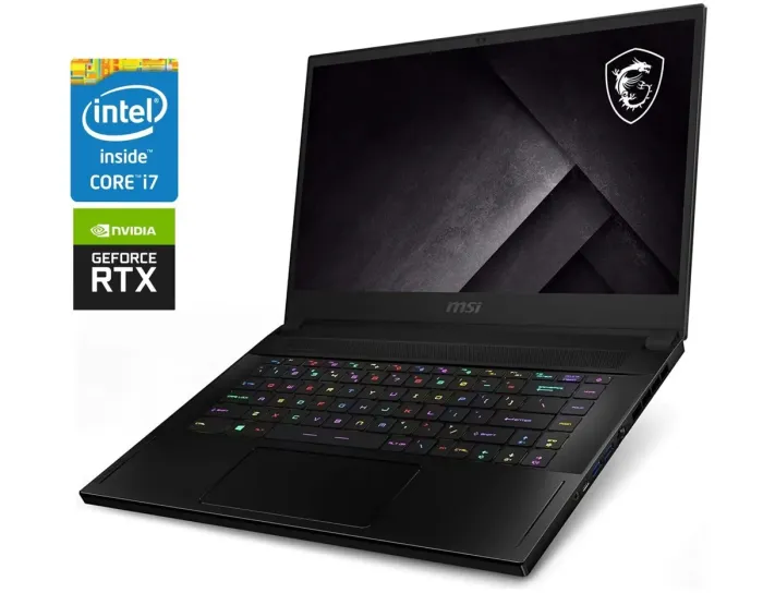 Ігровий ноутбук Б-клас MSI GS66 Stealth 11UE / 15.6" (1920x1080) IPS / Intel Core i7-11800H (8 (16) ядер по 2.3 - 4.6 GHz) / 16 GB DDR4 / 1000 GB SSD / nVidia GeForce RTX 3060, 6 GB GDDR6, 192-bit / WebCam б/в - зображення 1