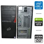 Комп'ютер Fujitsu Esprimo P756 E90 Tower / Intel Core i5-6500 (4 ядра по 3,2 - 3,6 ГГц) / 8 ГБ DDR4 / 160 ГБ HDD / nVidia GeForce GTX 745, 2 ГБ GDDR3, 128-біт / Windows 10 Pro б/в