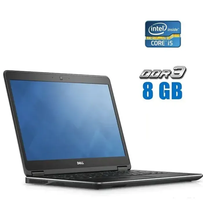 Ноутбук Dell Latitude E7440 / 14" (1366x768) TN / Intel Core i5-4310U (2 (4) ядра по 2.0 - 3.0 GHz) / 8 GB DDR3 / 128 GB SSD + 500 GB HDD / Intel HD Graphics 4400 / WebCam б/в - зображення 1