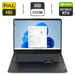 Ігровий ноутбук Lenovo IdeaPad Gaming 3 16ARH7 Gray / 16" (1920x1080) IPS / AMD Ryzen 5 6600H (6 (12) ядер по 3.3 - 4.5 GHz) / 16 GB DDR5 / 512 GB SSD / nVidia GeForce RTX 3050, 4 GB GDDR6, 128-bit / WebCam б/в