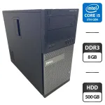 Комп'ютер Dell OptiPlex 7010 Tower / Intel Core i5-3470 (4 ядра по 3.2 - 3.6 GHz) / 8 GB DDR3 / 500 GB HDD / Intel HD Graphics 2500 / DVD-ROM / VGA б/в