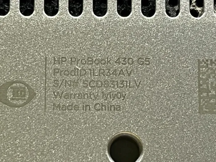 Ультрабук Б-клас HP ProBook 430 G5 / 13.3" (1920х1080) TN / Intel Core i5-8250U (4 (8) ядра по 1.6 - 3.4 GHz) / 4 GB DDR4 / 128 GB SSD / Intel UHD Graphics 620 / WebCam б/в - зображення 8