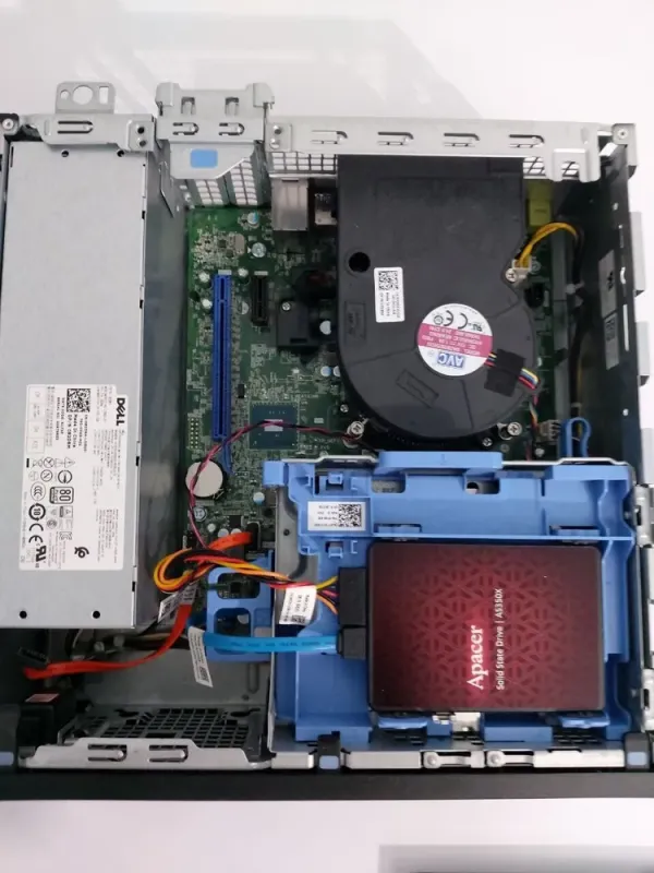 Комплект: Dell OptiPlex 3050 SFF / Intel Core i5-7400T (4 ядра по 2,4 - 3,0 ГГц) / 16 ГБ DDR4 / 128 ГБ SSD M.2 + 512 ГБ SSD / Intel HD Graphics 630 / DVD-ROM + Монітор LG 24MB37PM-B / 24" (1920x1080) IPS б/в - зображення 4