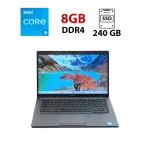 Ноутбук Б-клас Dell Latitude 5401 / 14" (1366x768) TN / Intel Core i5-9300H (4 (8) ядра по 2.4 - 4.1 GHz) / 8 GB DDR4 / 240 GB SSD / Intel UHD Graphics 630 / WebCam б/в