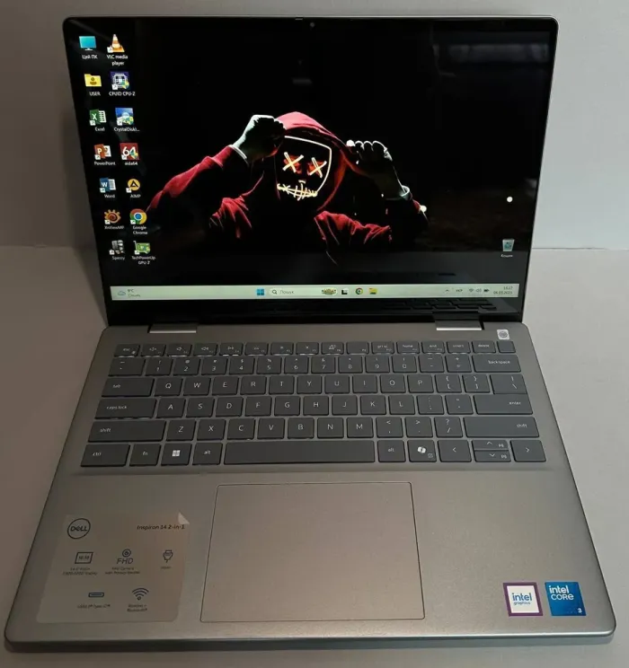 Ноутбук Dell Inspiron 7440 2in1 / 14" (1920x1080) IPS Touch / Intel Core 3 100U (2 (4) ядра по 1.2 - 4.7 GHz) / 8 GB DDR5 / 512 GB SSD / Intel Graphics Xe / WebCam б/в - зображення 2