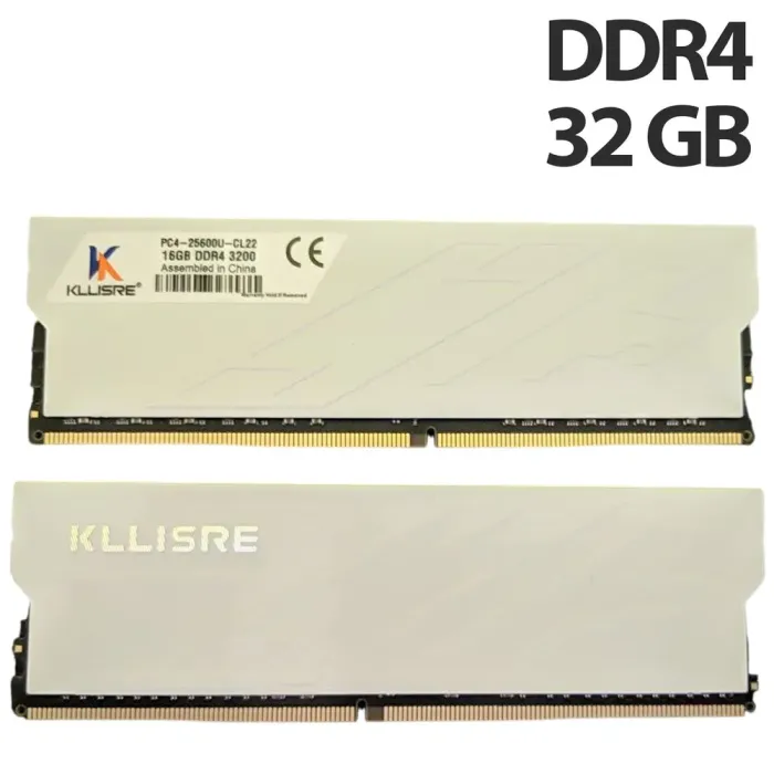Оперативна пам'ять для ПК Kllisre / 32 GB (2x 16 GB) / 2Rx4 / DDR4 / 3200 MHz - зображення 1