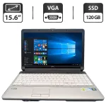 Ноутбук Fujitsu Lifebook A530 / 15" (1366x768) TN / Intel Core i3-370M (2 (4) ядра по 2.4 GHz) / 6 GB DDR3 / 120 GB SSD / Intel HD Graphics / WebCam / DVD-ROM б/в