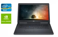 Мобільна робоча станція Б-клас Dell Precision 7710 / 17.3" (1920x1080) IPS / Intel Xeon E3-1535M v5 (4 (8) ядра по 2.9 - 3.8 GHz) / 32 GB DDR4 / 512 GB SSD / nVidia Quadro M5000M, 8 GB GDDR5, 256-bit / WebCam / Windows 10 б/в