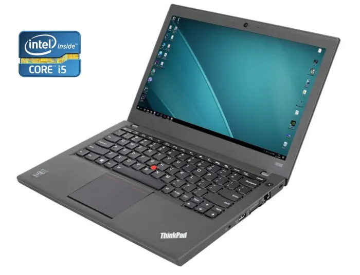 Нетбук Lenovo ThinkPad X240 / 12.5" (1366x768) TN / Intel Core i5-4300U (2 (4) ядра по 1.9 - 2.9 GHz) / 8 GB DDR3 / 240 GB SSD / Intel HD Graphics 4400 / WebCam / Win 10 Pro б/в - зображення 1
