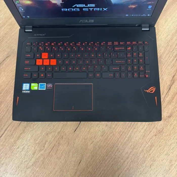Ігровий ноутбук Б-клас Asus ROG Strix GL502VM / 15.6" (1920x1080) IPS / Intel Core i7-7700HQ (4 (8) ядра по 2.8 - 3.8 GHz) / 12 GB DDR4 / 500 GB SSD / nVidia GeForce GTX 1060, 3 GB GDDR5, 192-bit / WebCam б/в - зображення 7