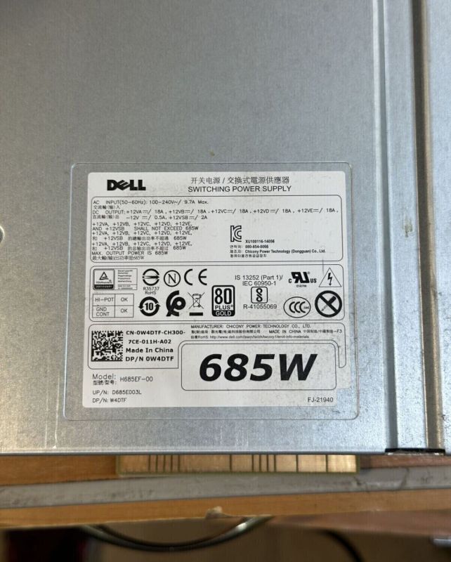 Ігровий ПК Dell Precision 5810 Tower / Intel Xeon E5-1630 v4 (4 (8) ядра по 3,7 - 4,0 ГГц) / 32 ГБ DDR4 ECC / 240 ГБ SSD + 1000 ГБ HDD / nVidia GeForce GTX 1050, 2 ГБ GDDR5, 128-біт / 685 Вт / DVD-RW б/в - зображення 12