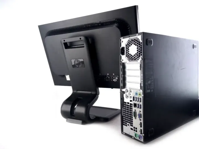 Комплект ПК: Системний блок HP ProDesk 600 G1 SFF / Intel Core i3-4130 (2 (4) ядра по 3.4 GHz) / 8 GB DDR3 / 500 GB HDD / Intel HD Graphics 4400 / 240W / DVD-RW / DisplayPort + Монітор 22" (1680х1050) TN LCD б/в - зображення 4