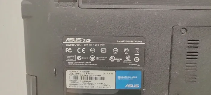 Ноутбук Б-клас Asus X52F / 15.6" (1366x768) TN / Intel Core i5-460M (2 (4) ядра по 2.53 - 2.8 GHz) / 4 GB DDR3 / 120 GB SSD / Intel HD Graphics / WebCam / DVD-ROM б/в - зображення 9