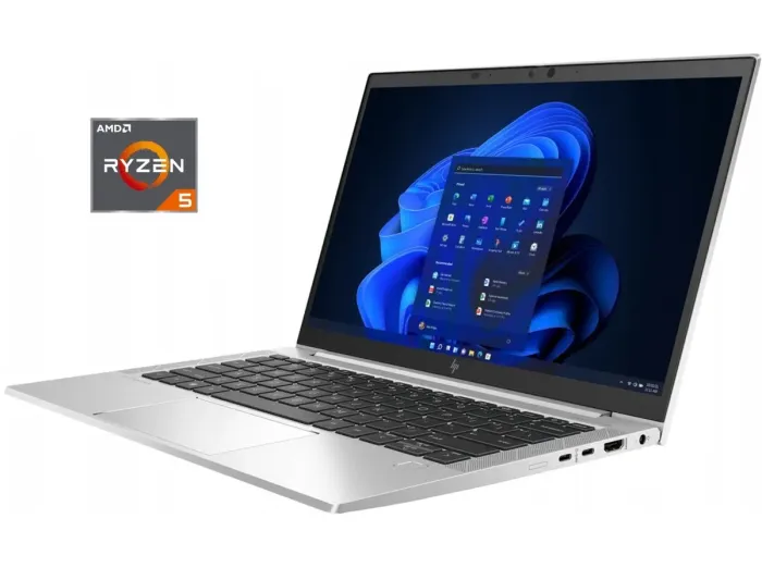 Ультрабук HP EliteBook 835 G7 / 13.3" (1920x1080) IPS / AMD Ryzen 5 PRO 4650U (6 (12) ядер по 2.1 - 4.0 GHz) / 16 GB DDR4 / 256 GB SSD M.2 / AMD Radeon RX Vega 6 Graphics / WebCam б/в - зображення 1