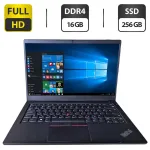 Ультрабук Б-клас Lenovo ThinkPad E14 Gen 2 / 14" (1920x1080) IPS / Intel Core i3-1115G4 (2 (4) ядра по 1.7 - 4.1 GHz) / 16 GB DDR4 / 256 GB SSD M.2 / Intel UHD Graphics / WebCam / HDMI б/в