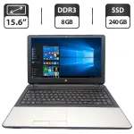 Ноутбук HP 350 G1 / 15.6" (1366x768) TN / Intel Core i5-4200U (2 (4) ядра по 1.6 - 2.6 GHz) / 8 GB DDR3 / 240 GB SSD / Intel HD Graphics 4400 / WebCam / DVD-ROM б/в